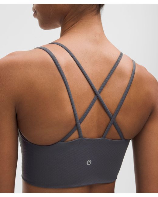 lululemon athletica Blue Like A Cloud Longline Bra Light Support, B/C Cup