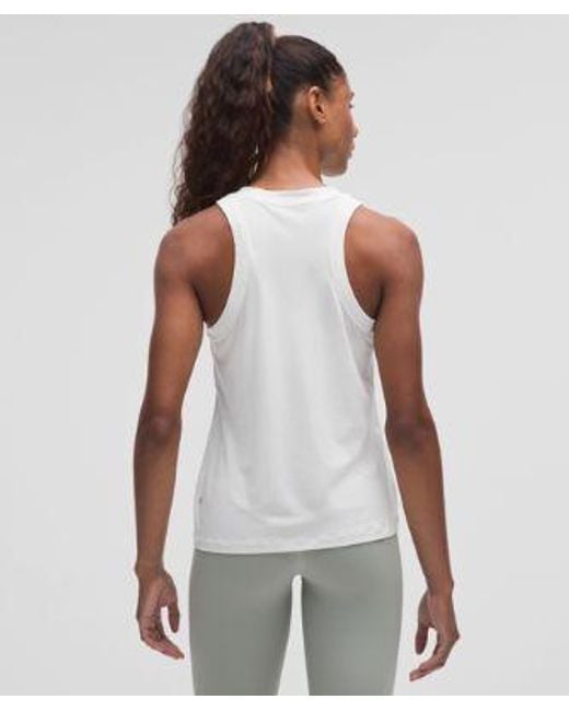 lululemon athletica White Jersey Training Tank Top