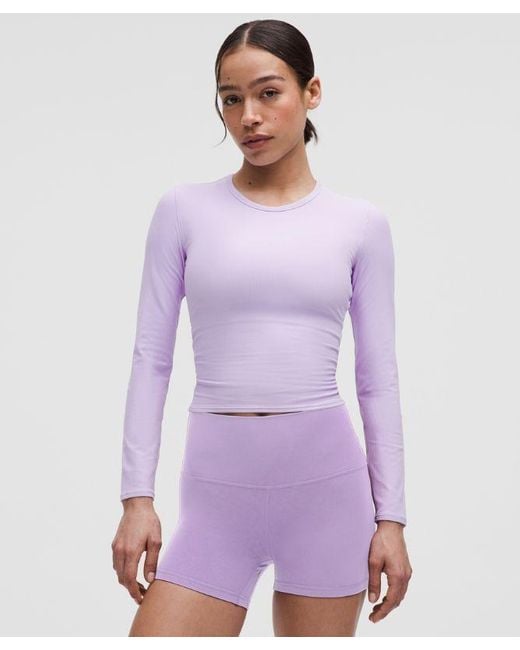 lululemon athletica Purple All It Takes Back-Twist Ribbed Long-Sleeve Shirt