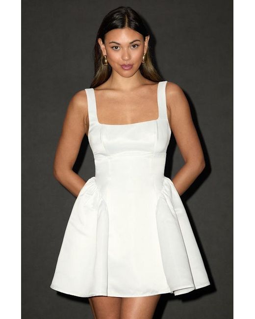 Lulus Black Adorable Promise Satin Sleeveless Mini Dress