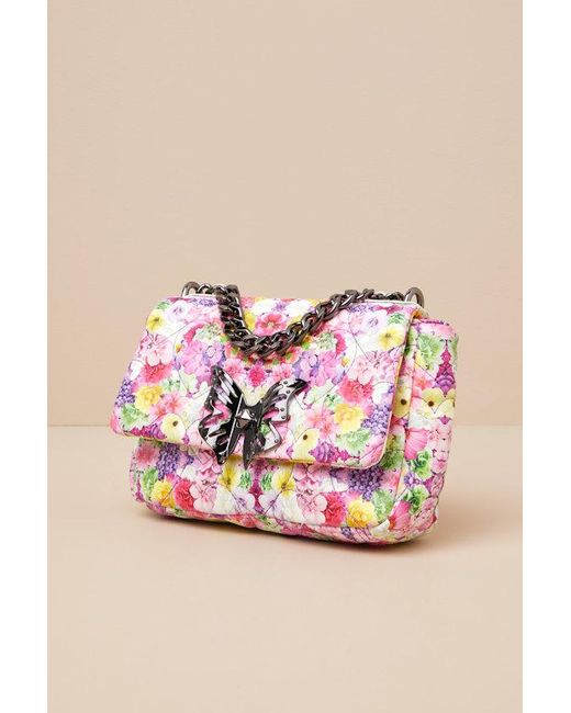 Betsey Johnson Pink Abstract Adoration Multi Kaleidoscope Floral Handbag