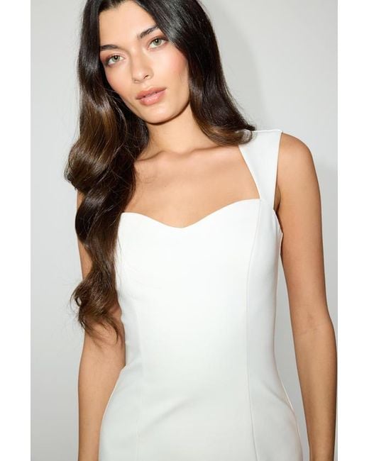 Lulus White Samai Cap Sleeve Bodycon Mini Dress