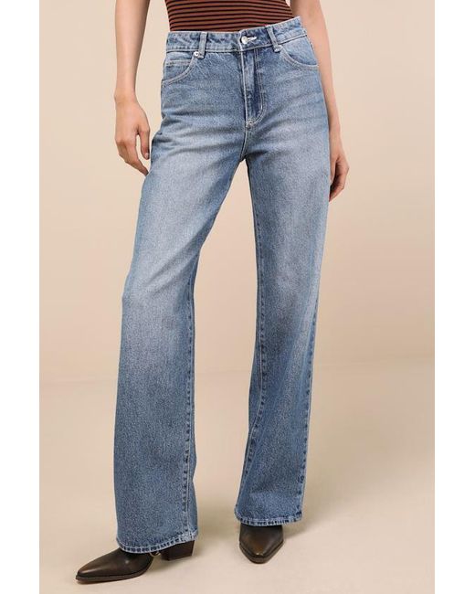 Rolla's Blue Kate Medium Wash Mid-Rise Baggy Jeans