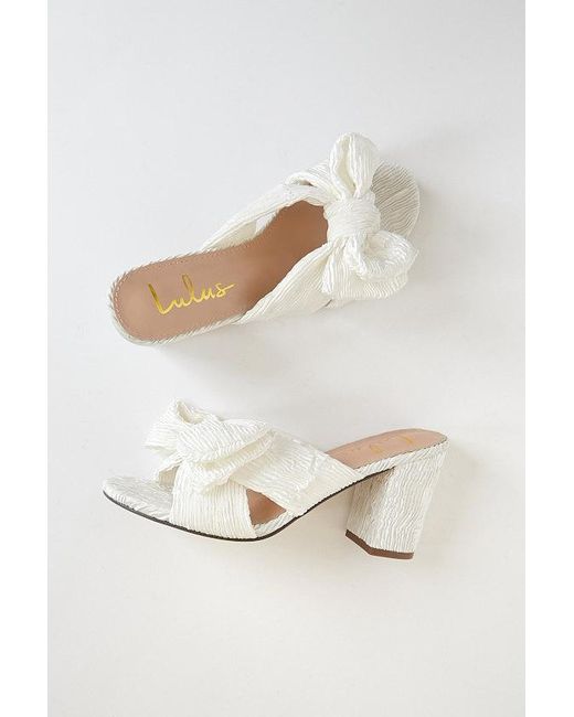 Lulus Gray Dorothea Knotted High Heel Sandals