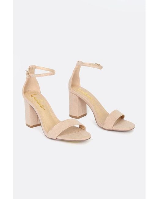 Lulus Natural Arylee Light Nude Suede Ankle Strap Heels
