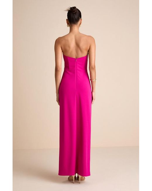 Lulus Pink Thula Cutout U-Bar Column Maxi Dress