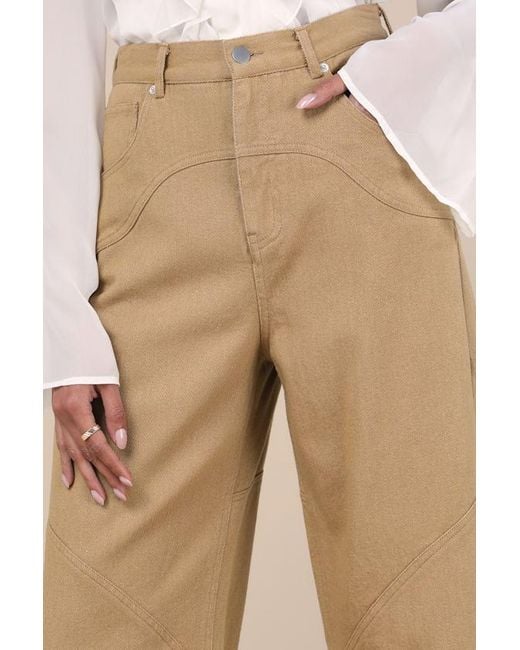 Lulus Natural Coveted Element Twill Carpenter Pants