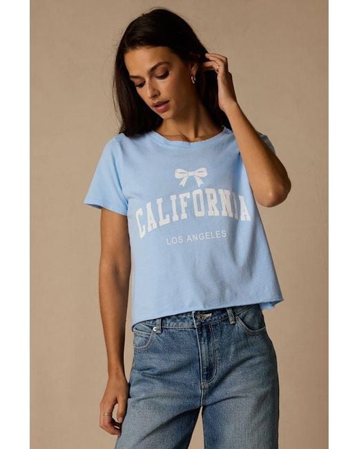 Prince Peter Blue California Cropped Graphic Tee