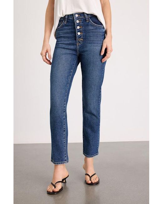Just Black Blue Forever A Trend Dark Wash High-Rise Mom Jeans