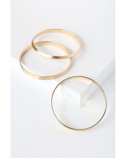Lulus White Claudine Bangle Set