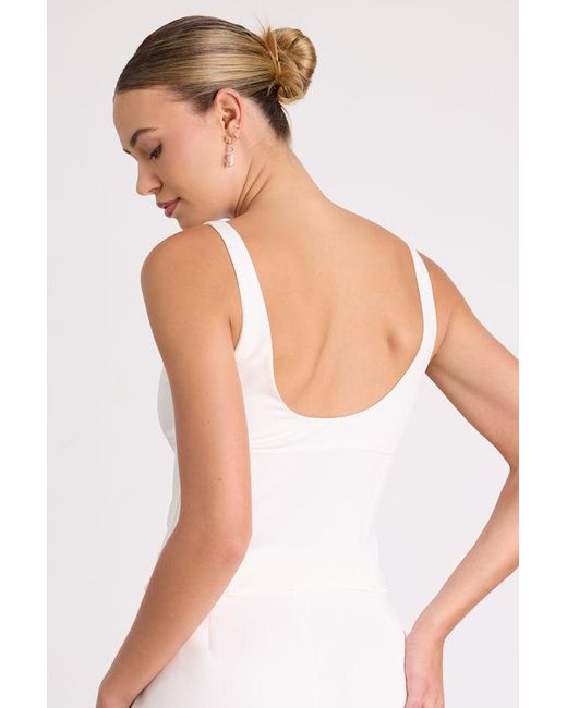 Lulus White Fenella Bow Tank Top