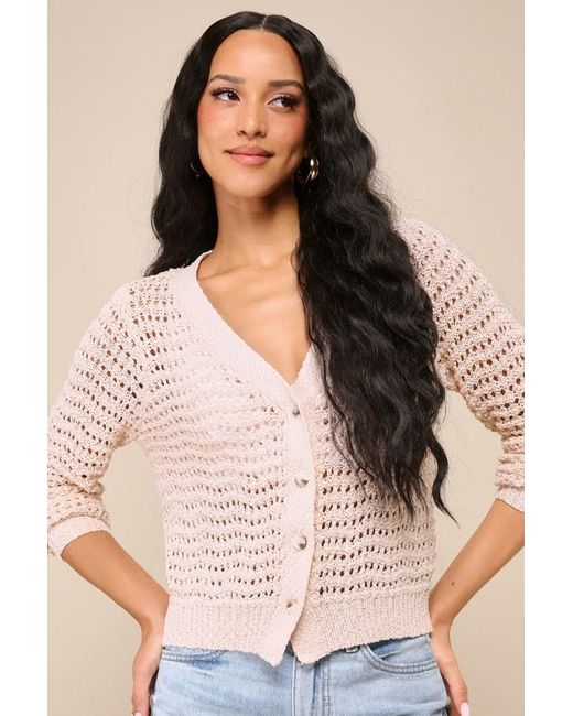 Cream button up sweater sale