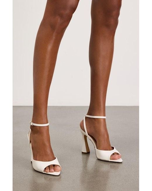 Lulus Natural Wayla Ankle Strap High Heel Sandals
