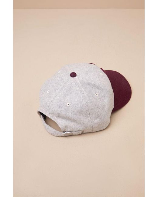 American Needle Multicolor M Archive Heather And Burgundy Dad Hat