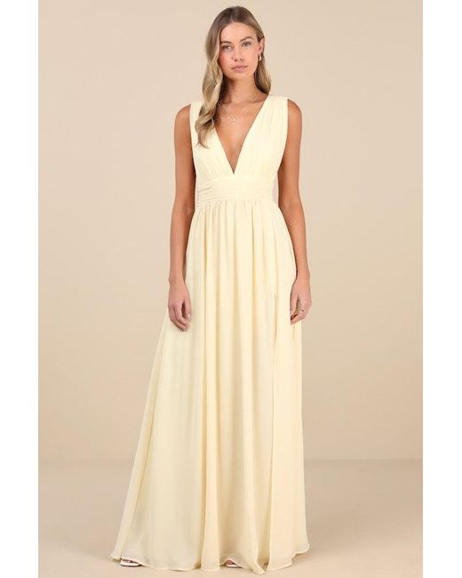 Lulus Natural Heavenly Hues Pale Maxi Dress