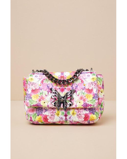 Betsey Johnson Pink Abstract Adoration Multi Kaleidoscope Floral Handbag