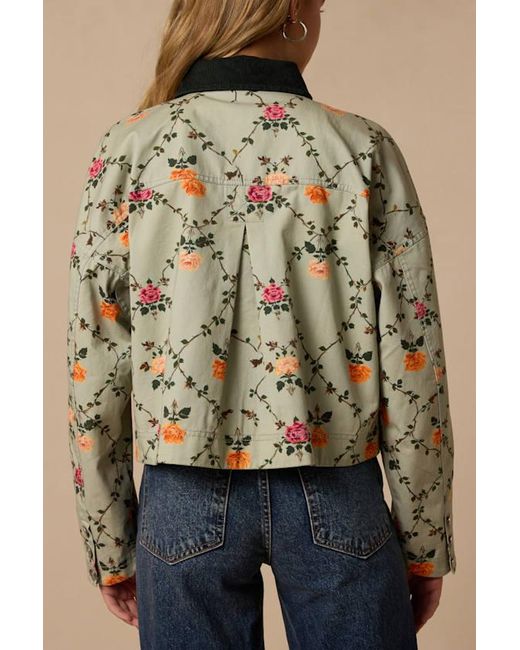 Lulus Natural Corbin Floral Jacket