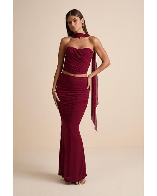 wine coloured maxi dress Wine Jeweled Top Maxi Dress with Side Slit Fully lined and finished with an invisible zip Mismatched Wine Red Bridesmaid Dresses