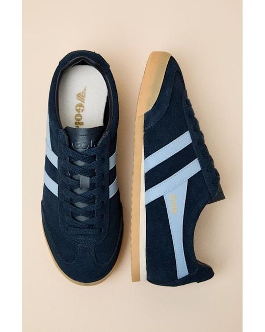 Gola Blue Apollo And Air Suede Lace-Up Sneakers