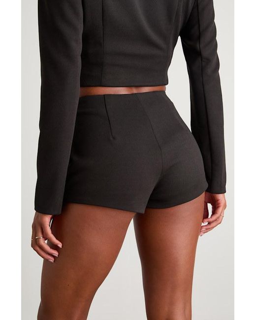 Lulus Black Lynn High-Waisted Micro Shorts