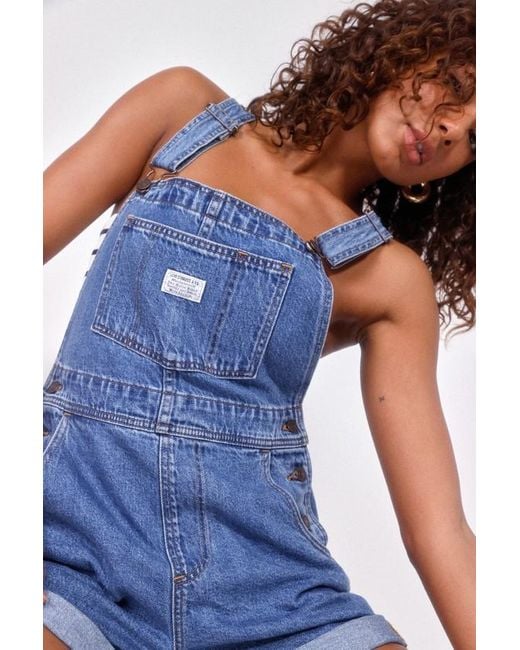 Levi's Blue Vintage Shortall Medium Wash Denim Overalls