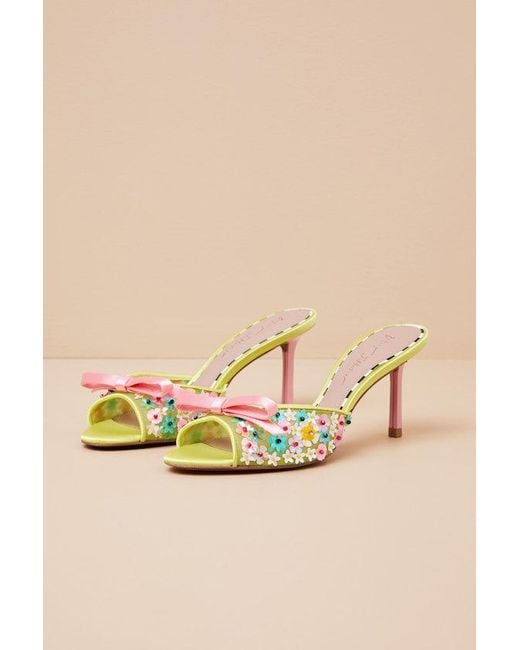 Betsey Johnson Halie Sandali Bassi Donna Con Decorazione Farfalla – Tacco 2.5 Cm – Slip-on Colorati - 5