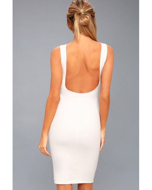 Lulus Gray Like A Lady Backless Midi Dress