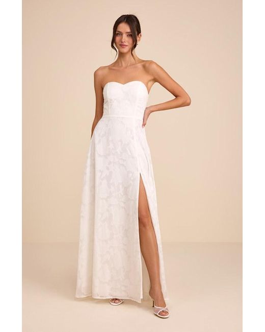Lulus Natural Garden Of Romance Burnout Maxi Dress