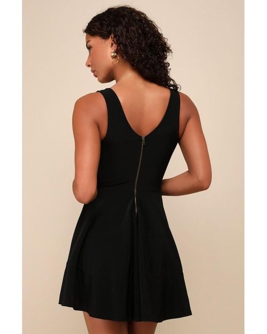 Lulus Black Home Before Daylight Dress