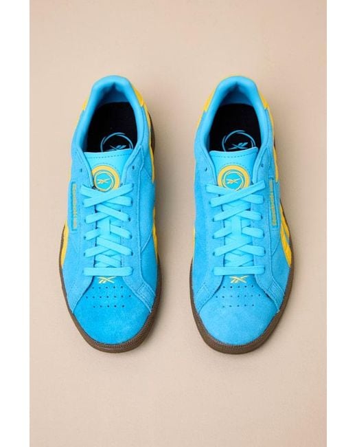 Reebok Blue Club C Grounds Uk Future And Suede Leather Sneakers