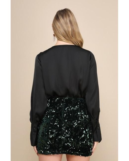 Lulus Multicolor Shimmering Style Velvet Sequin Mini Skirt