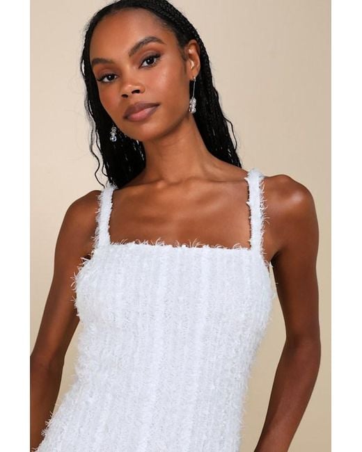 Lulus Natural Sensational Invite Textured Knit Sleeveless Maxi Dress