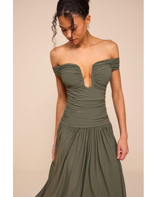 Lulus Green Aniya Jersey Knit Drop Maxi Dress