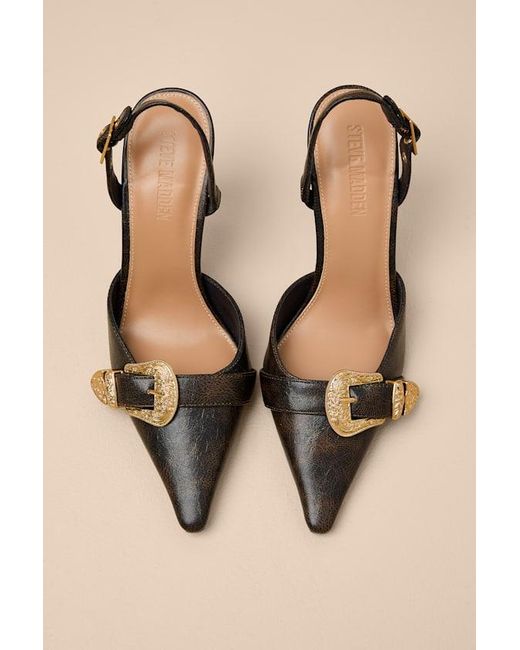 Steve Madden Women's Delilah Pump - 4 Inch Stiletto Heel Pointed Toe Dress Shoe