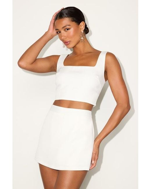 Lulus White Divinely Sunny Sleeveless Two-Piece Romper