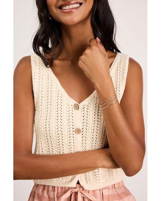 Lulus Brown Leland Six-Piece Bracelet Set