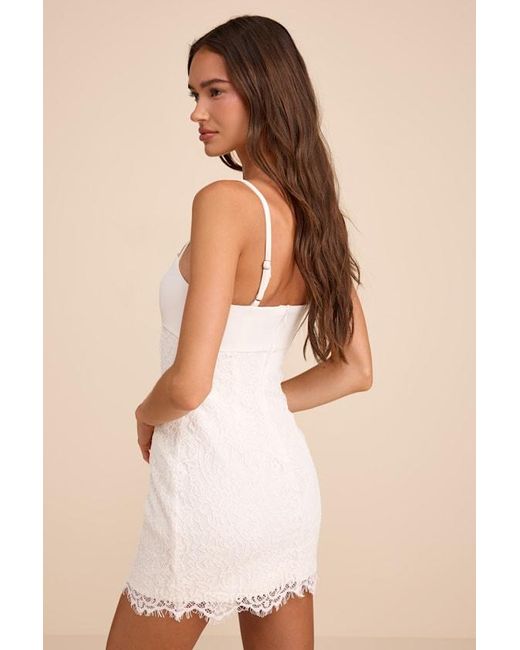 Lulus Black Joey Lace Sleeveless Mini Dress