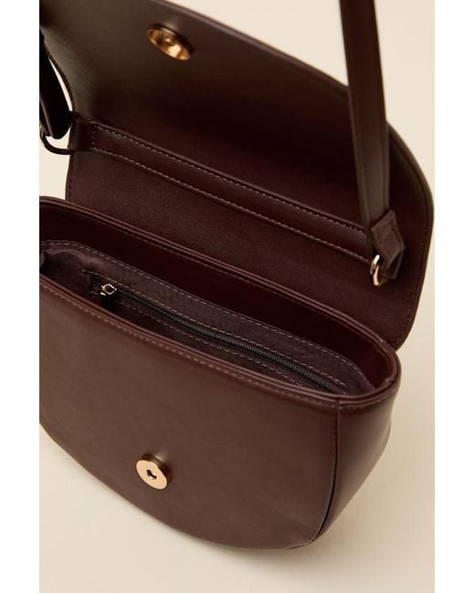 Lulus Black Cassia Horsebit Crossbody Bag