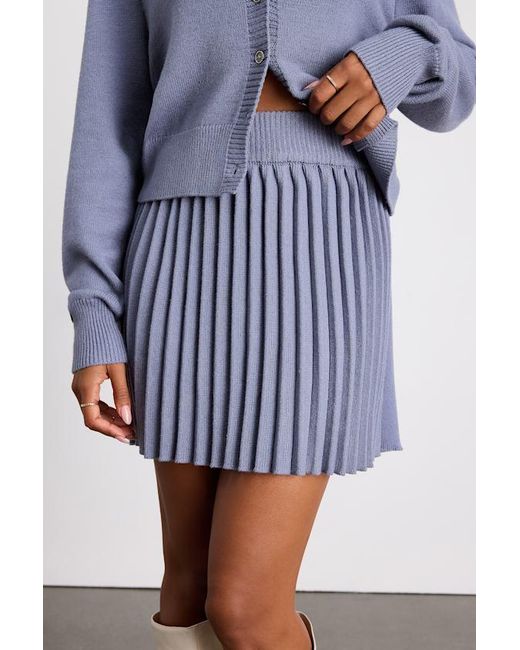 Lulus Blue Gianna Periwinkle Three Piece Sweater Dress