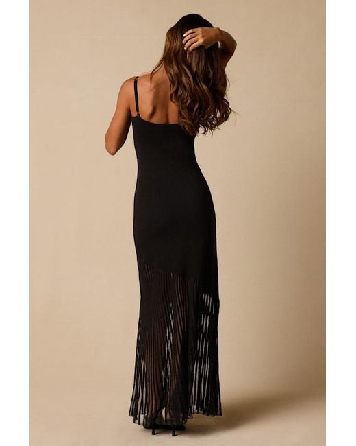 Lulus Natural Empression Asymmetrical Pleated Midi Dress