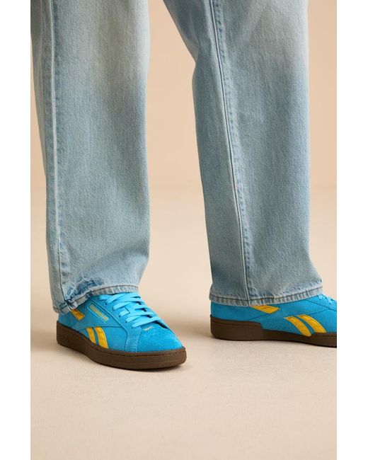 Reebok Blue Club C Grounds Uk Future And Suede Leather Sneakers