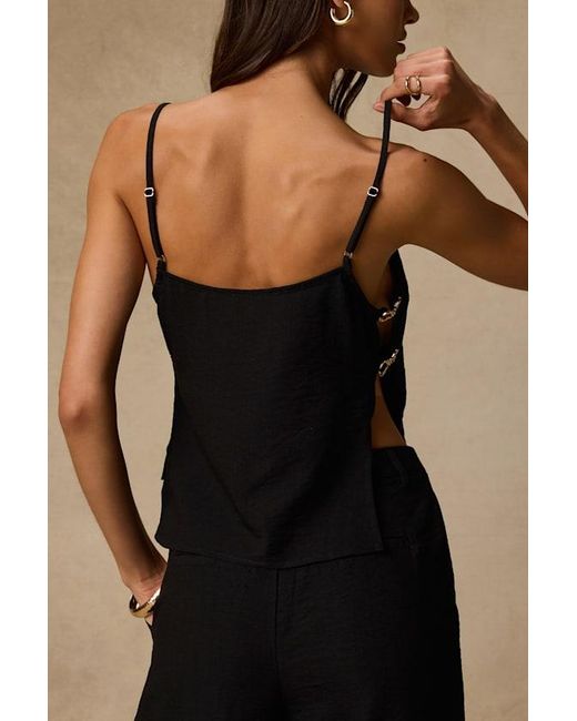 Lulus Brown Jayden Side Slit Top
