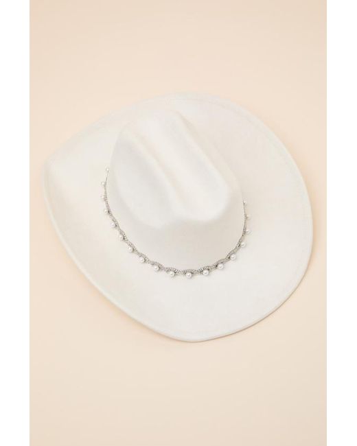 Lulus Natural Ilea Pearl Western Hat
