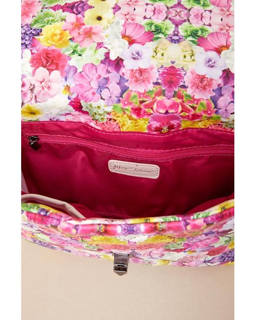 Betsey Johnson Pink Abstract Adoration Multi Kaleidoscope Floral Handbag