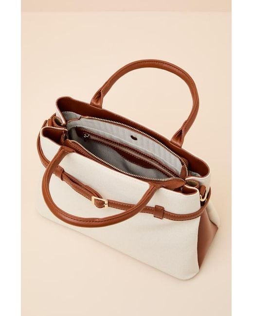 Lulus Natural Atlee Canvas Crossbody Handbag