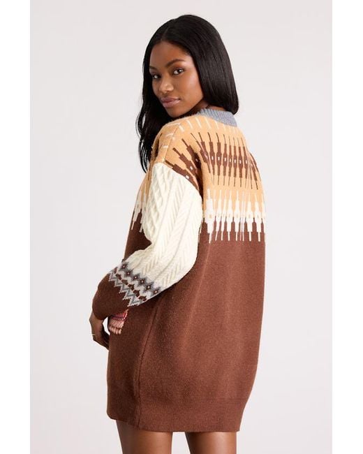 lulus sweater dress Autumn Aura Beige Ribbed Two-Piece Sweater Dress