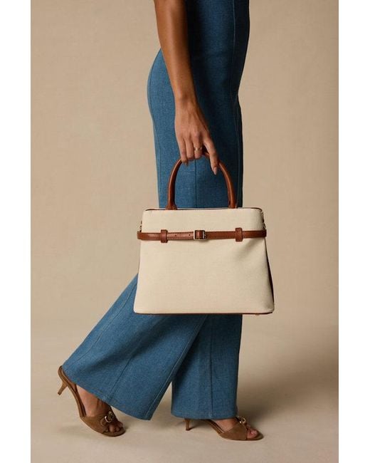 Lulus Natural Atlee Canvas Crossbody Handbag
