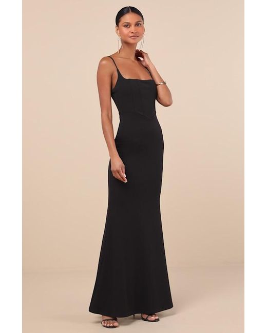 Lulus Natural Imre Sleeveless Mermaid Maxi Dress