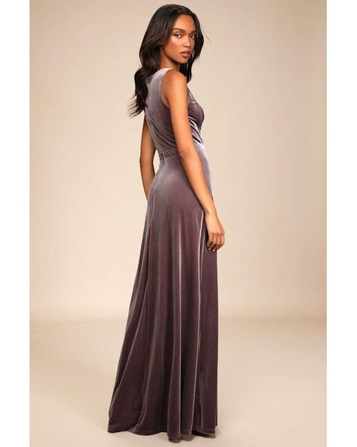 Lulus Multicolor Beautiful Night Velvet Sleeveless Maxi Dress