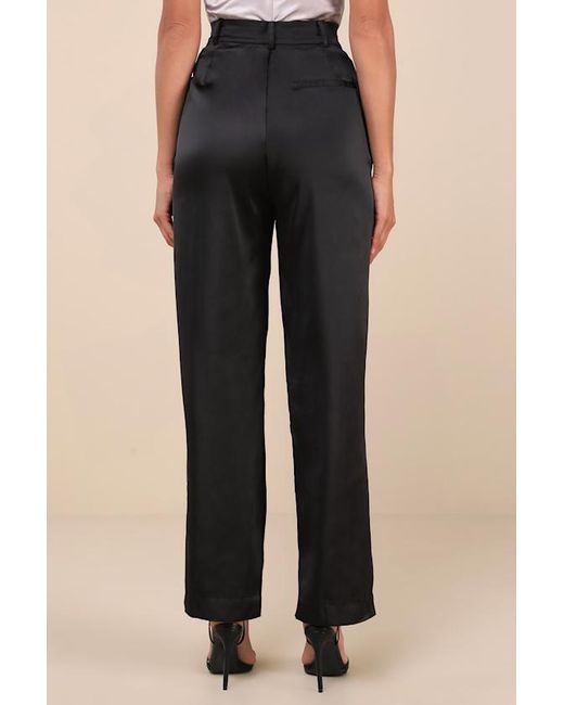 Lulus Natural Flawless Behavior High-Rise Straight Leg Pants